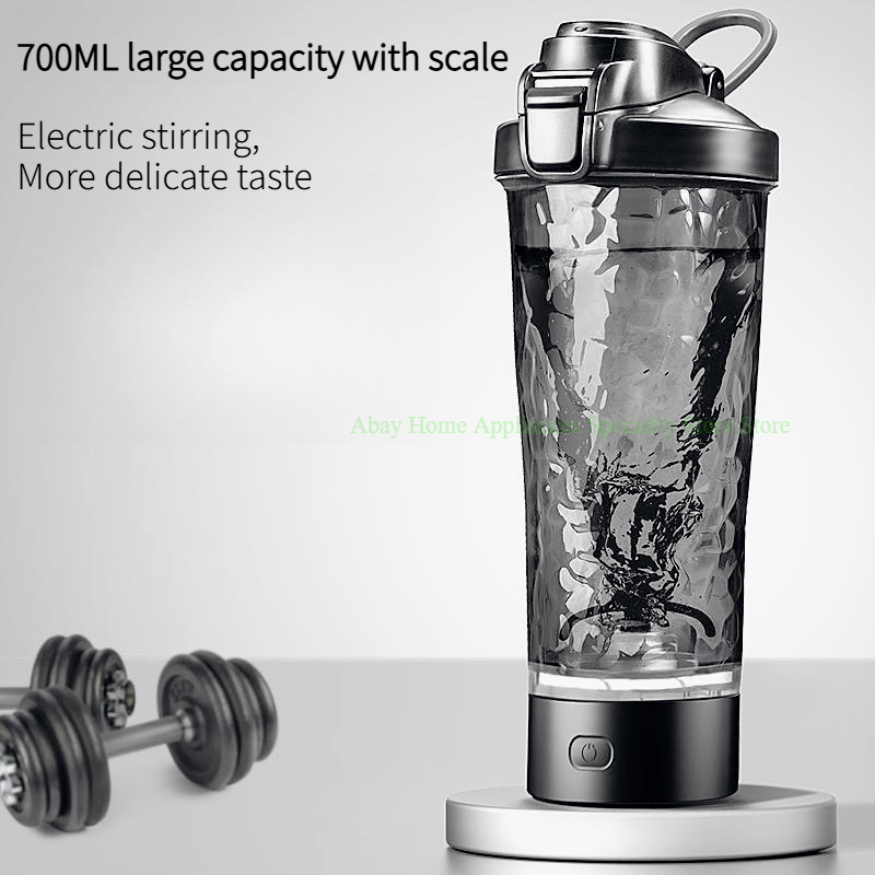Home Gym Portable - 700ML Rechargeable Electric Mixing Shaker Bottle