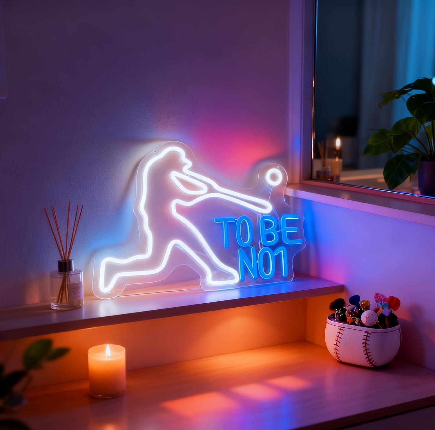 To Be No1 Neon Sign USB Dimmab - đánh giá và giá Home Gym Neon Sign