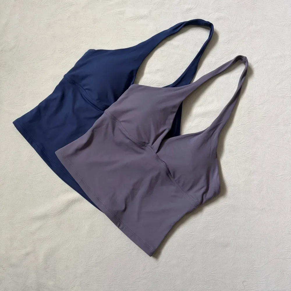 Logo V-neck Hanging Neck Vest  - đánh giá và giá Home Gym Yoga