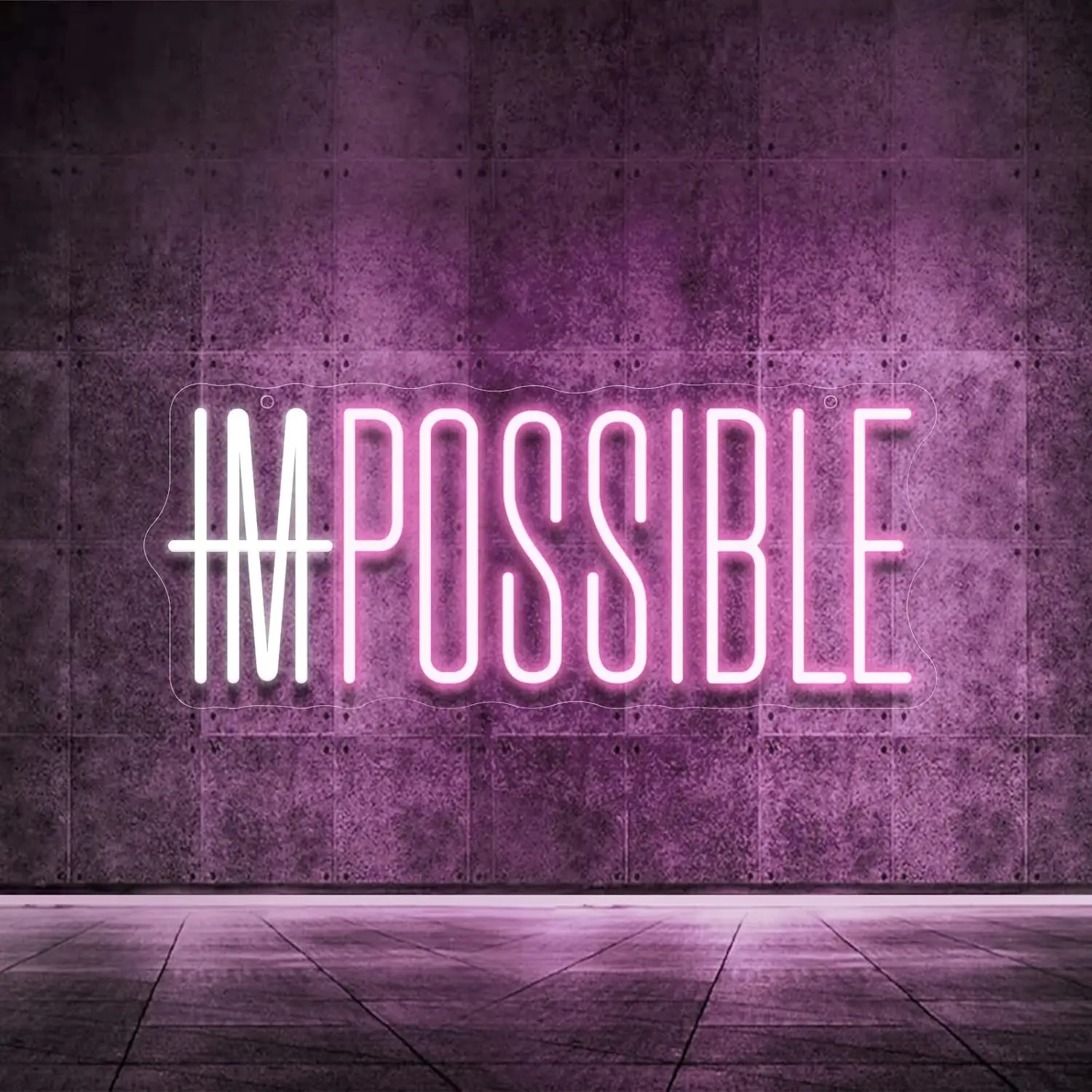 I'm Possible Neon Sign Party D - đánh giá và giá Home Gym Neon Sign